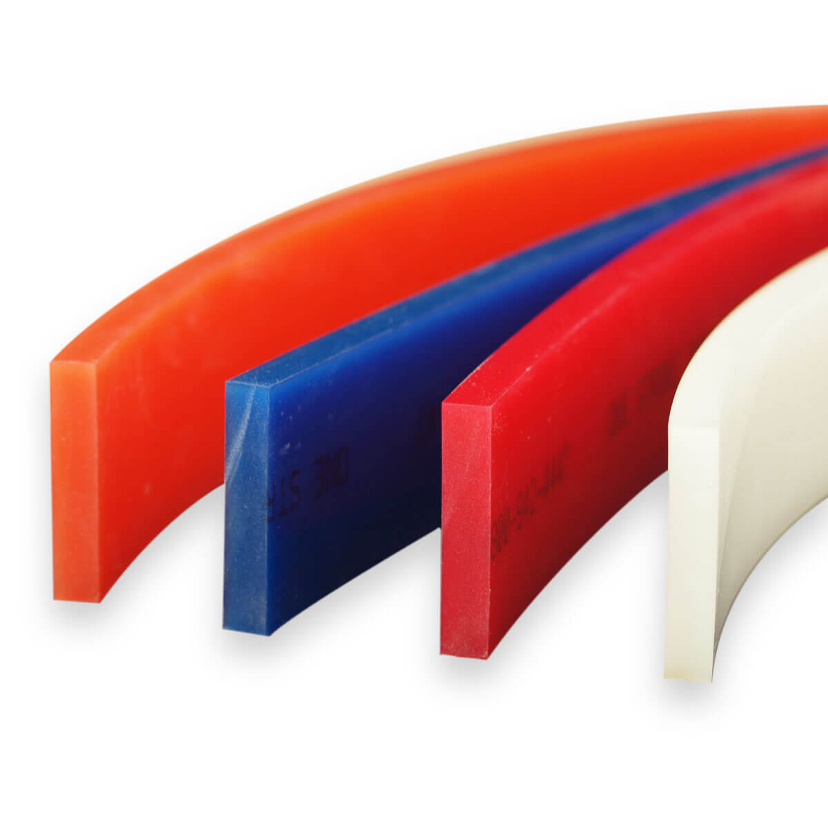 Squeegee Rubber: Squeegee blades for screen printing textiles